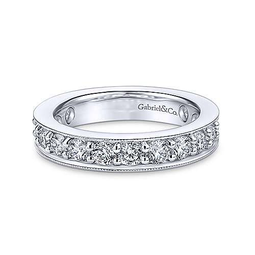 14K White Eternity 14k White Gold Channel Prong Set Eternity Band - 1.99 ct Surrey Vancouver Canada Langley Burnaby Richmond