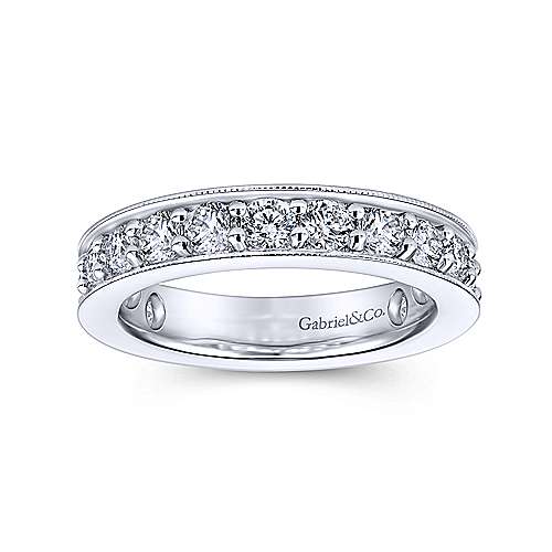 14K White Eternity 14k White Gold Channel Prong Set Eternity Band - 1.99 ct Surrey Vancouver Canada Langley Burnaby Richmond