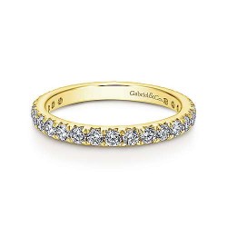 14K Yellow Gold Micro Pave Set Diamond Eternity Band - 0.96 ct Surrey Vancouver Canada Langley Burnaby Richmond