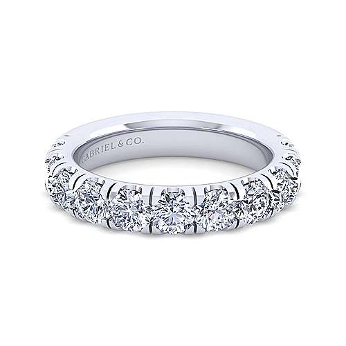 14K White Eternity 14K White Gold Round 11 Stone Diamond Anniversary Band - 1.95 ct Surrey Vancouver Canada Langley Burnaby Richmond