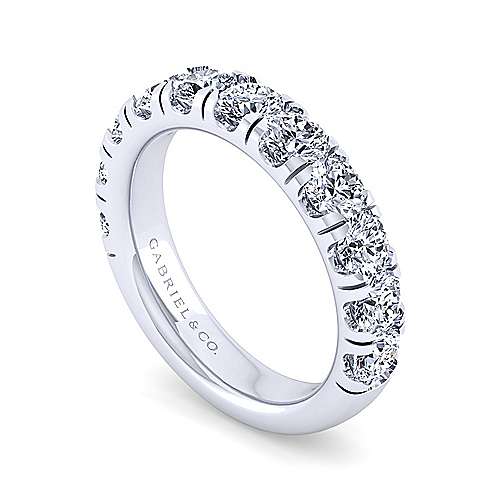 14K White Eternity 14K White Gold Round 11 Stone Diamond Anniversary Band - 1.95 ct Surrey Vancouver Canada Langley Burnaby Richmond