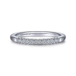 14K White Gold Diamond Wedding Band - 0.13 ct Surrey Vancouver Canada Langley Burnaby Richmond