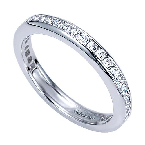 14K White Eternity 14K White Gold Channel Set Diamond Eternity Band - 0.58 ct Surrey Vancouver Canada Langley Burnaby Richmond