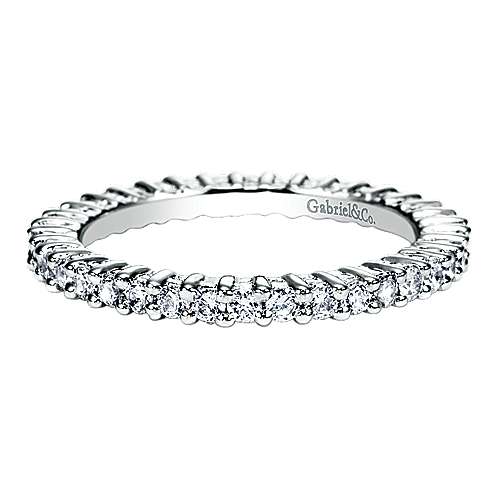 14K White Eternity 14K White Gold Shared Prong Diamond Eternity Band - 0.62 ct Surrey Vancouver Canada Langley Burnaby Richmond