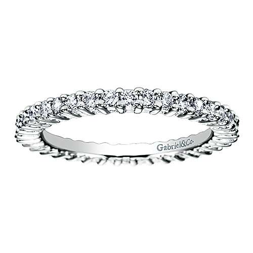 14K White Eternity 14K White Gold Shared Prong Diamond Eternity Band - 0.62 ct Surrey Vancouver Canada Langley Burnaby Richmond