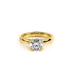 Couture Yellow Solitaire Engagement Ring Surrey Vancouver Canada Langley Burnaby Richmond