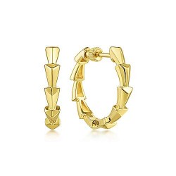 14K Yellow Gold Fashion Hoop Earrings Surrey Vancouver Canada Langley Burnaby Richmond