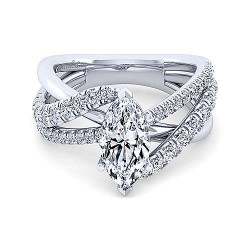 Platinum Marquise Shape Free Form Diamond Engagement Ring Surrey Vancouver Canada Langley Burnaby Richmond