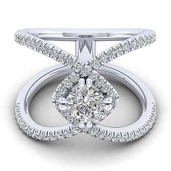 Platinum Cushion Halo Diamond Engagement Ring Surrey Vancouver Canada Langley Burnaby Richmond