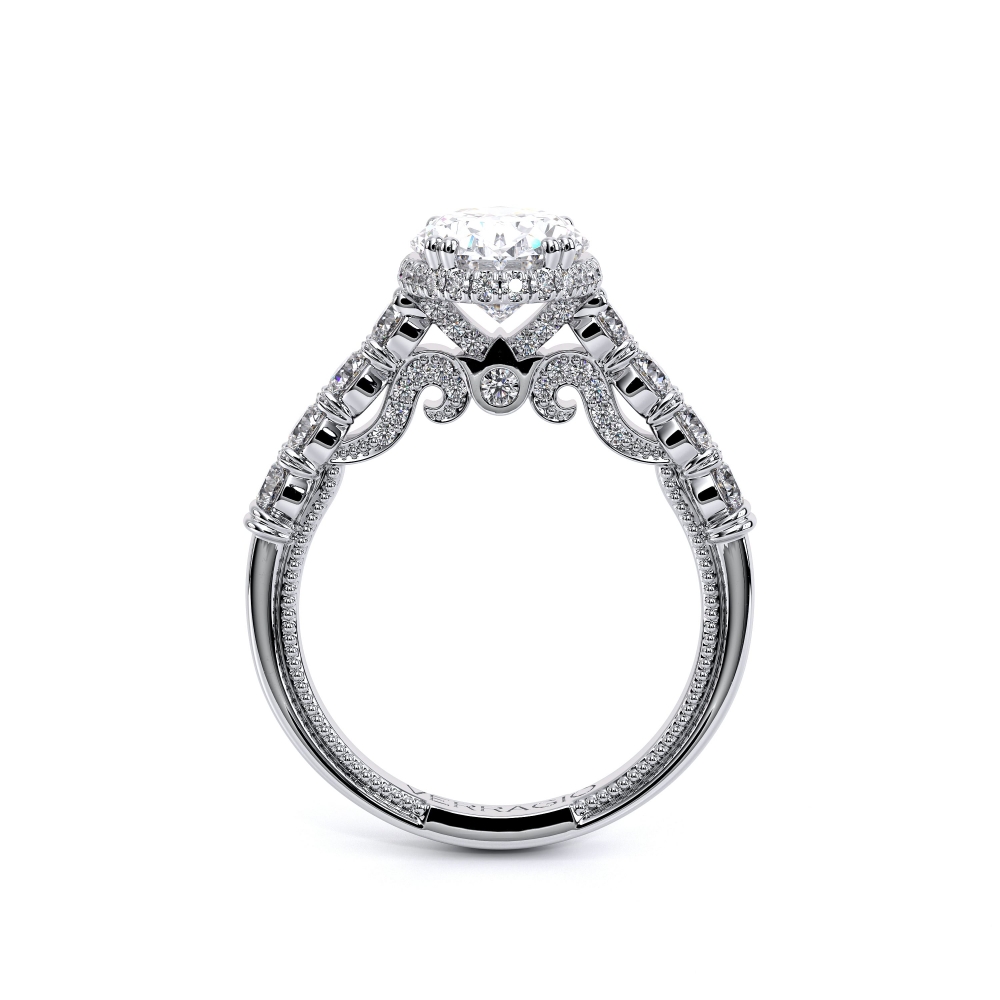 14K White Pave Insignia White Engagement Ring - 0.8 CT Surrey Vancouver Canada Langley Burnaby Richmond