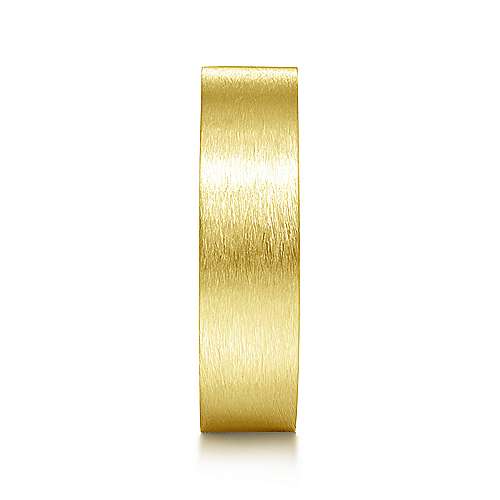 14K Yellow Lux 14K Yellow Gold 6mm - Brushed Finish Mens Wedding Band Surrey Vancouver Canada Langley Burnaby Richmond