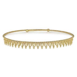 14K Yellow Gold Bujukan Drop Choker Necklace Surrey Vancouver Canada Langley Burnaby Richmond