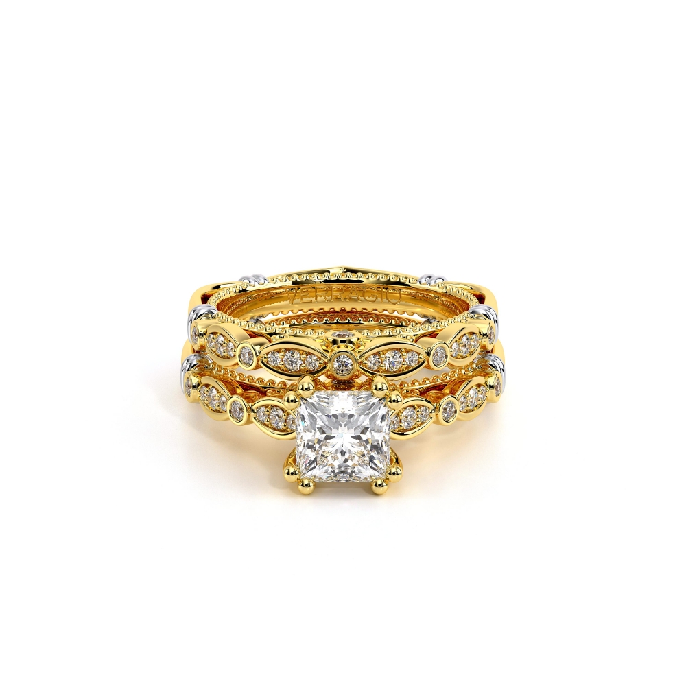 14K Yellow Solitaire Parisian Yellow Engagement Ring - 0.1 CT Surrey Vancouver Canada Langley Burnaby Richmond