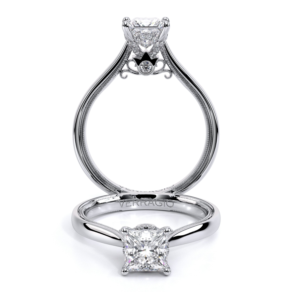 platinum Platinum Solitaire Renaissance Platinum Engagement Ring - 0.1 CT Surrey Vancouver Canada Langley Burnaby Richmond