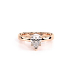 Venetian Rose Solitaire Engagement Ring Surrey Vancouver Canada Langley Burnaby Richmond