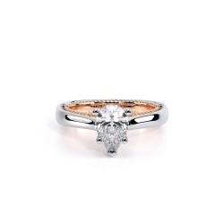 Venetian WhiteRose Solitaire Engagement Ring Surrey Vancouver Canada Langley Burnaby Richmond