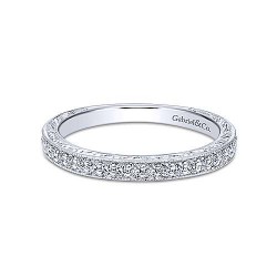 14K White Gold Matching Wedding Band - 0.20 ct Surrey Vancouver Canada Langley Burnaby Richmond