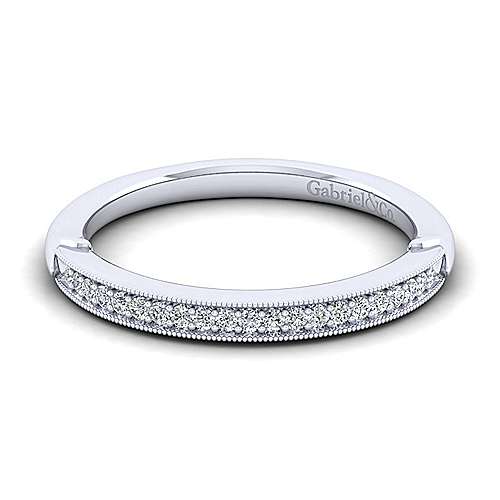 14K White Eternity 14K White Gold Matching Wedding Band - 0.09 ct Surrey Vancouver Canada Langley Burnaby Richmond