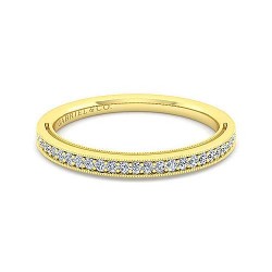 14K Yellow Gold Matching Wedding Band - 0.14 ct Surrey Vancouver Canada Langley Burnaby Richmond