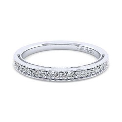 14K White Gold Matching Wedding Band - 0.18 ct Surrey Vancouver Canada Langley Burnaby Richmond