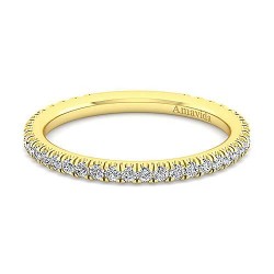 18K Yellow Gold Diamond Matching Wedding Band - 0.34 ct Surrey Vancouver Canada Langley Burnaby Richmond