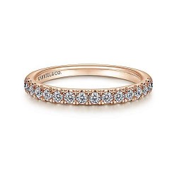 14K Rose Gold Diamond Matching Wedding Band - 0.38 ct Surrey Vancouver Canada Langley Burnaby Richmond