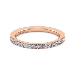 14K Rose Gold Matching Diamond Wedding Band - 0.22 ct Surrey Vancouver Canada Langley Burnaby Richmond