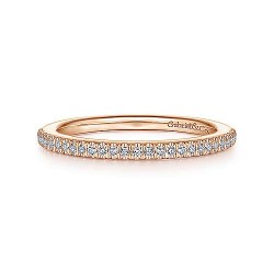 14K Rose Gold Matching Diamond Wedding Band - 0.13 ct Surrey Vancouver Canada Langley Burnaby Richmond