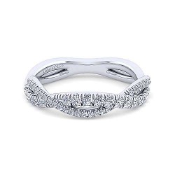 14K White Gold Diamond Matching Wedding Band - 0.39 ct Surrey Vancouver Canada Langley Burnaby Richmond