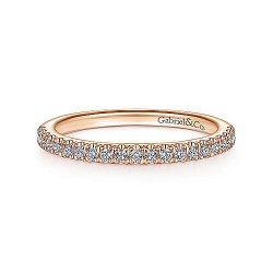 14K Rose Gold Matching Diamond Wedding Band - 0.22 ct Surrey Vancouver Canada Langley Burnaby Richmond