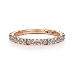 18K Rose Gold Matching Wedding Band - 0.28 ct Surrey Vancouver Canada Langley Burnaby Richmond