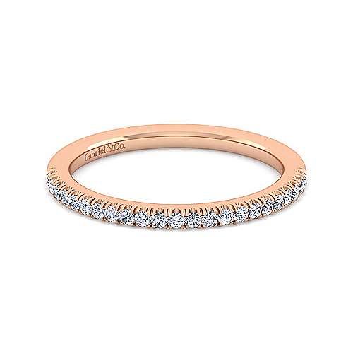 14K Rose Eternity 14K Rose Gold Matching Diamond Wedding Band - 0.15 ct Surrey Vancouver Canada Langley Burnaby Richmond