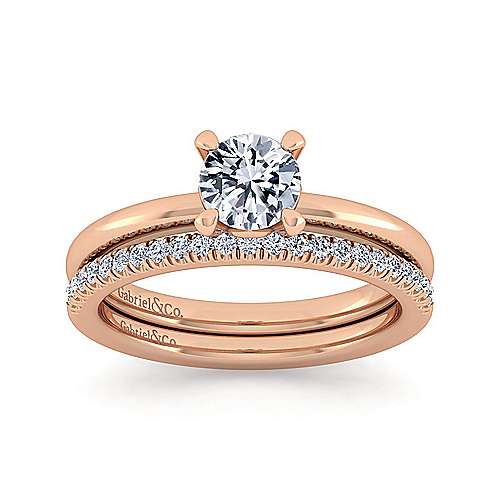 14K Rose Eternity 14K Rose Gold Matching Diamond Wedding Band - 0.15 ct Surrey Vancouver Canada Langley Burnaby Richmond