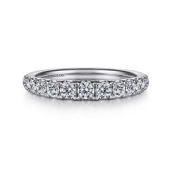 14K White Gold Diamond Matching Wedding Band - 0.59 ct Surrey Vancouver Canada Langley Burnaby Richmond