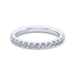 14K White Gold Diamond Matching Wedding Band - 0.57 ct Surrey Vancouver Canada Langley Burnaby Richmond