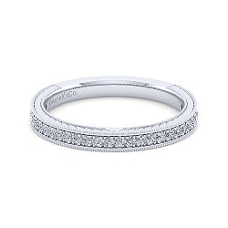 14K White Gold Matching Wedding Band - 0.30 ct Surrey Vancouver Canada Langley Burnaby Richmond