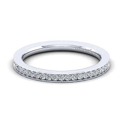 14K White Gold Matching Wedding Band - 0.20 ct Surrey Vancouver Canada Langley Burnaby Richmond