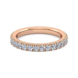 14K Rose Gold Diamond Matching Wedding Band - 0.80 ct Surrey Vancouver Canada Langley Burnaby Richmond