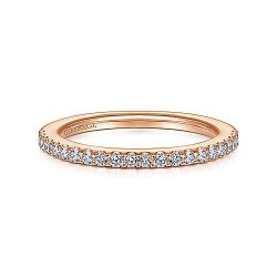 14K Rose Gold Matching Diamond Wedding Band - 0.23 ct Surrey Vancouver Canada Langley Burnaby Richmond